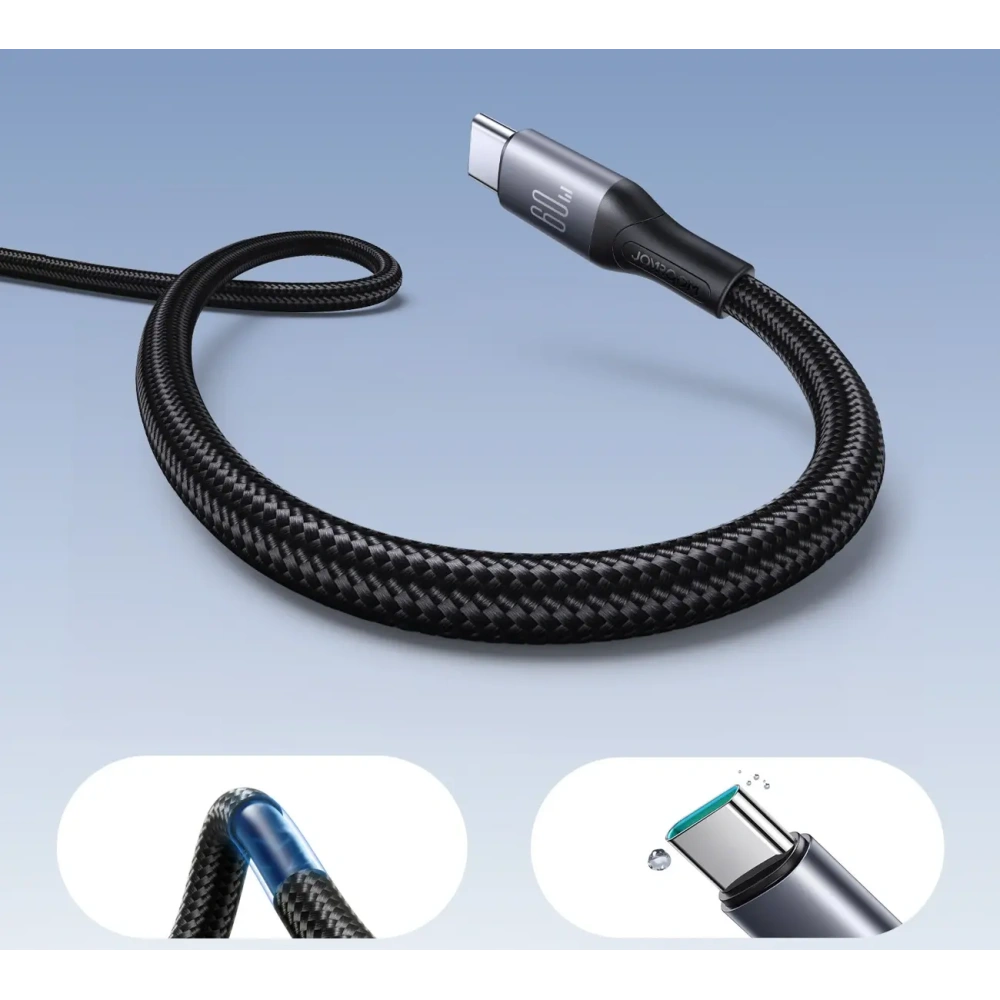 Kabel Joyroom S-A28 Flash Series USB-C / USB-C 60W 2m czarny