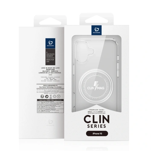 Etui Dux Ducis Clin Mag do Apple iPhone 16 przezroczyste