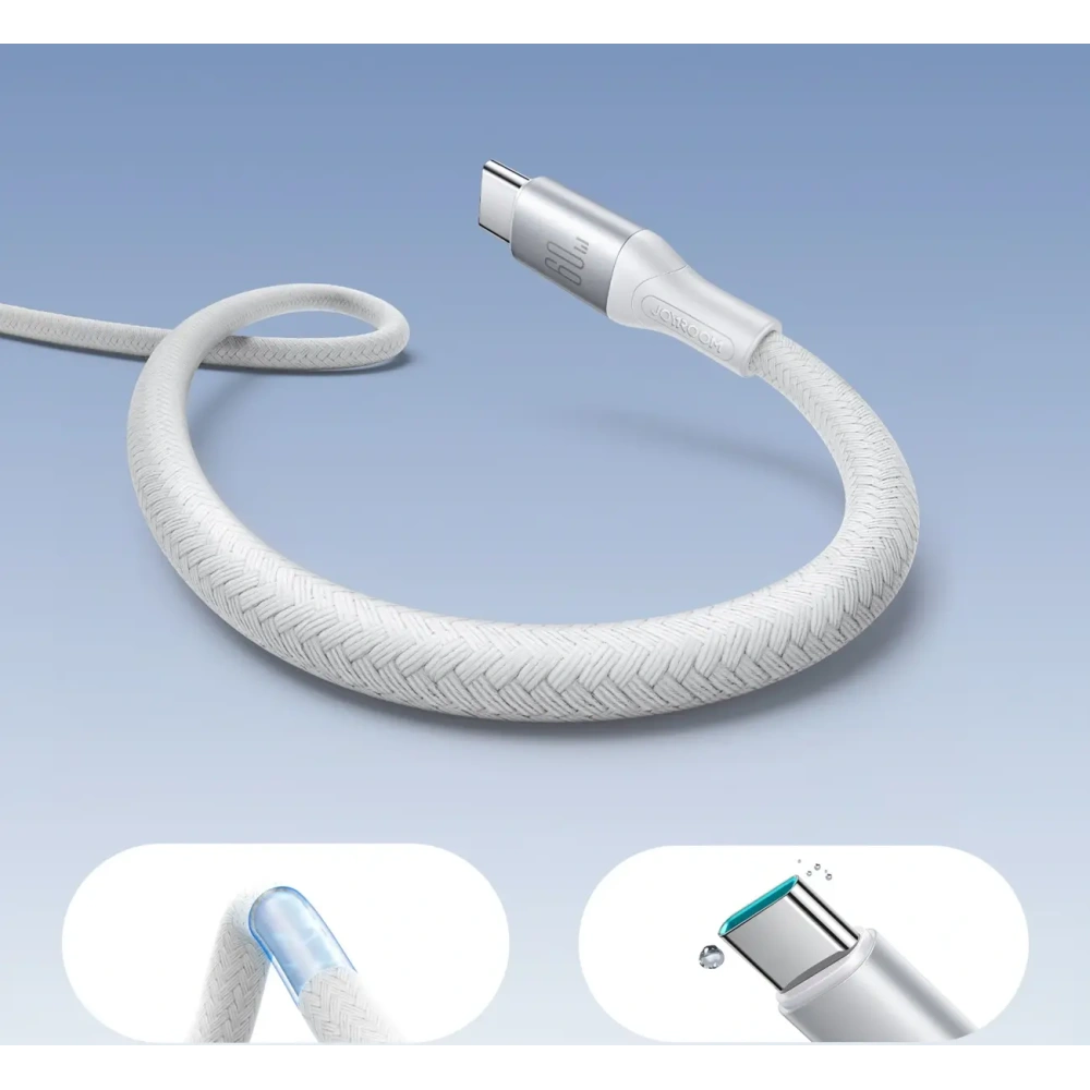 Kabel Joyroom S-A28 Flash Series USB-C / USB-C 60W 2m biały