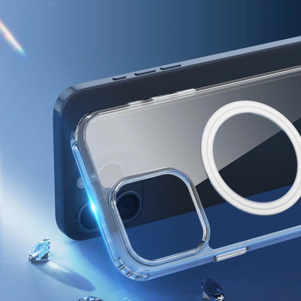 Etui Dux Ducis Clin Mag do Apple iPhone 16 Pro przezroczyste