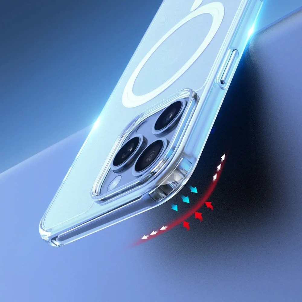 Etui Dux Ducis Clin Mag do Apple iPhone 16 Pro przezroczyste