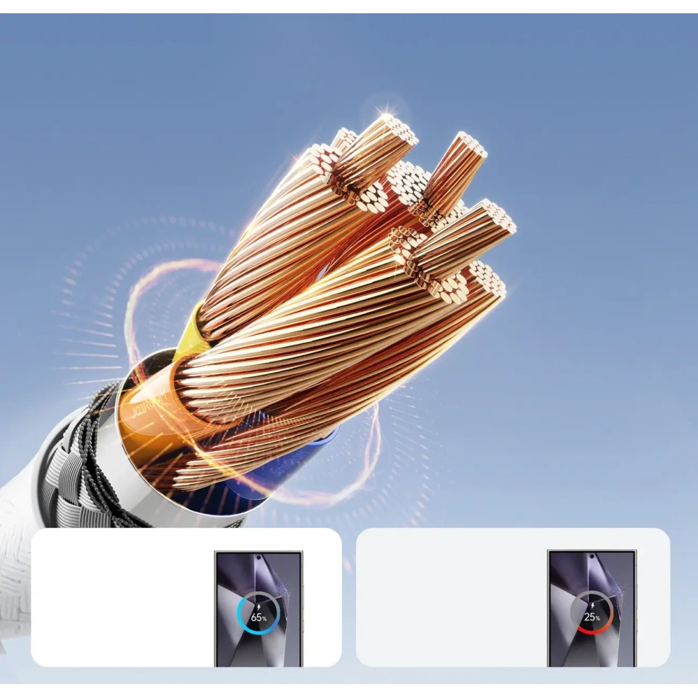 Kabel Joyroom S-A28 Flash Series USB-A / USB-C 3A 1m biały