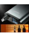 Ładowarka samochodowa Joyroom JR-CCL07 3w1 z wbudowanym kablem USB-C ciemnoszara