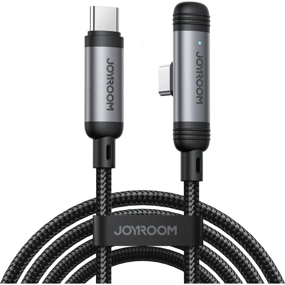 Kabel Joyroom S-A56 EnjoyX Series 90° USB-C / USB-C 60W 1.2m czarny