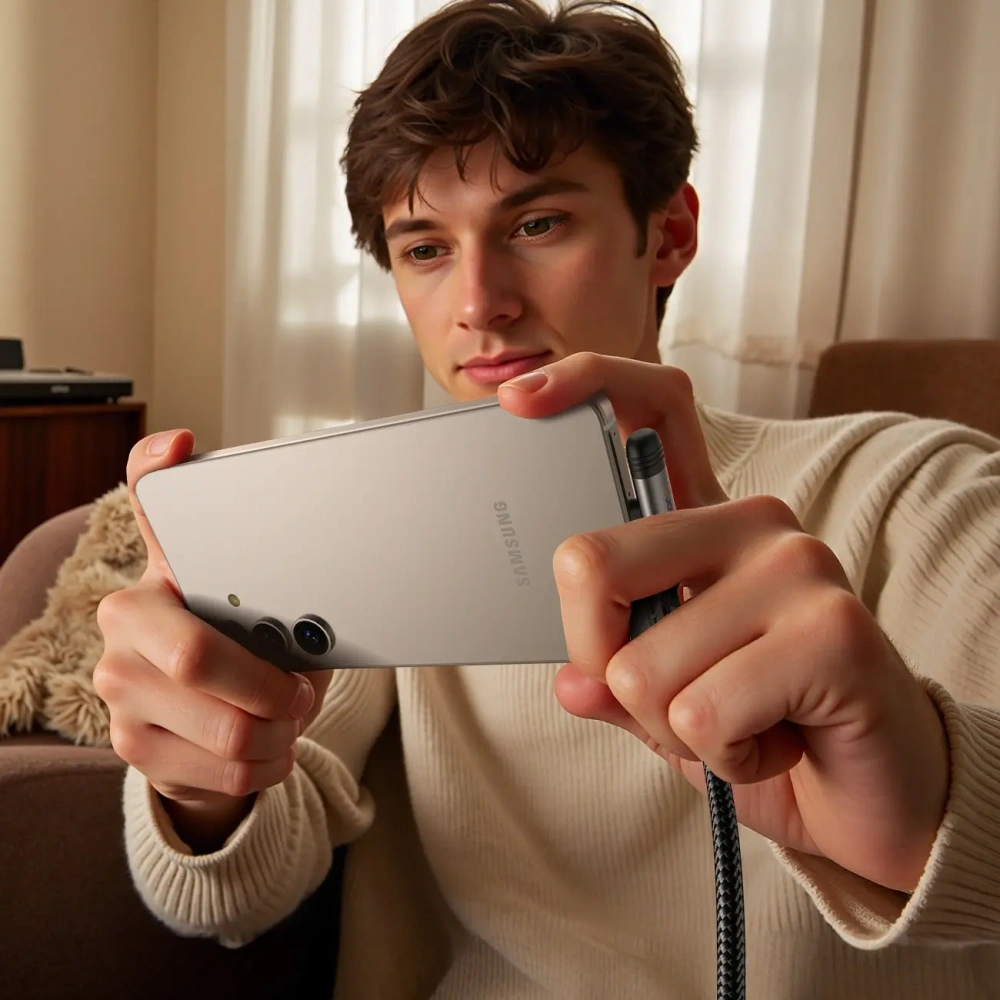 Kabel Joyroom S-A56 EnjoyX Series 90° USB-C / USB-C 60W 1.2m czarny