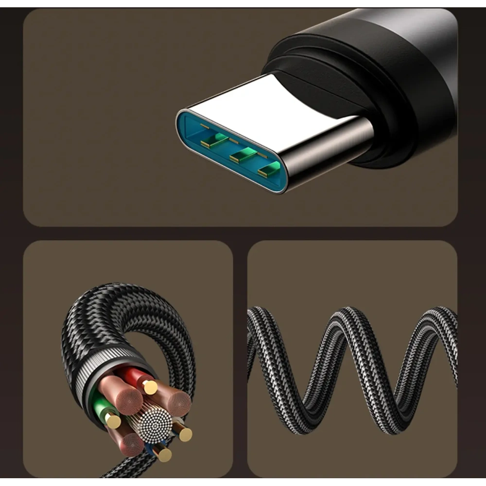 Kabel Joyroom S-A56 EnjoyX Series 90° USB-C / USB-C 60W 1.2m czarny