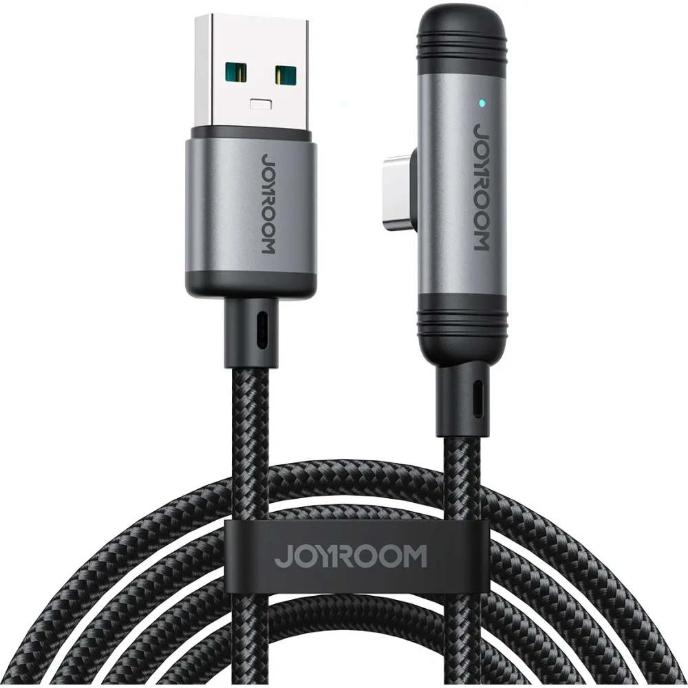 Kabel Joyroom S-A56 EnjoyX Series 90° USB-A / USB-C 3A 1.2m czarny