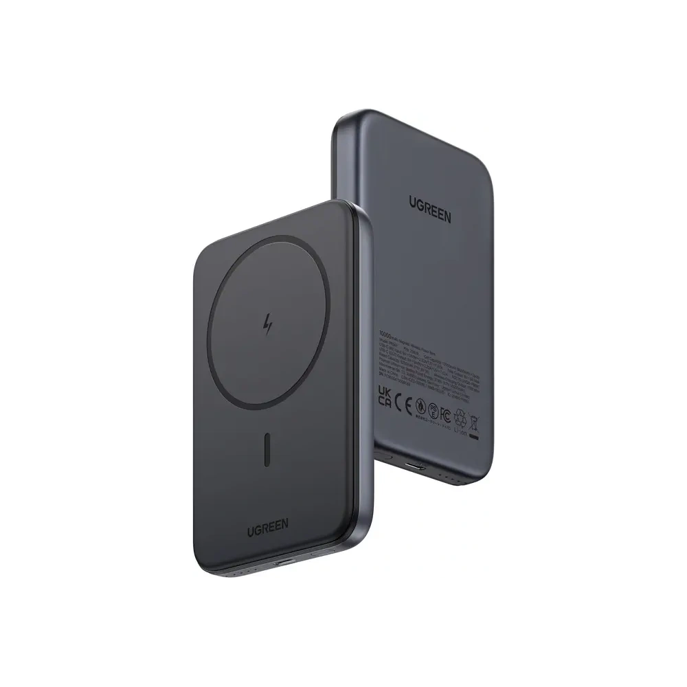 Powerbank magnetyczny 10000mAh UGREEN PB763 Qi2 USB-C 20W (czarny)