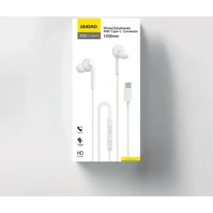 Słuchawki dokanałowe Dudao X3C+ USB-C 1.2m białe