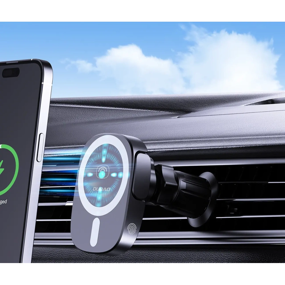 Uchwyt samochodowy z ładowarką indukcyjną 15W do kratki nawiewu / kokpit Dudao FW11 czarny