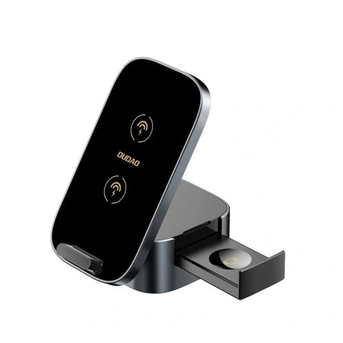 Ładowarka bezprzewodowa Dudao A11Pro+ 15W 3w1 do telefonu / smartwatcha / słuchawek czarna