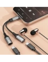 Adapter Dudao L13C+ 2w1 USB-C szary