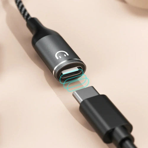 Adapter Dudao L13C+ 2w1 USB-C szary