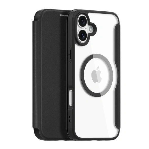 Etui z klapką Dux Ducis Skin X Pro do Apple iPhone 16 MagSafe czarne