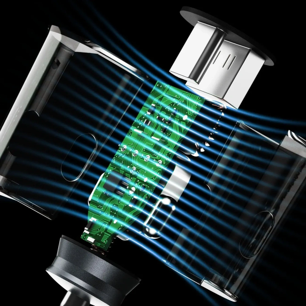 Ładowarka samochodowa Dudao R4T 25W USB-A, USB-C szara