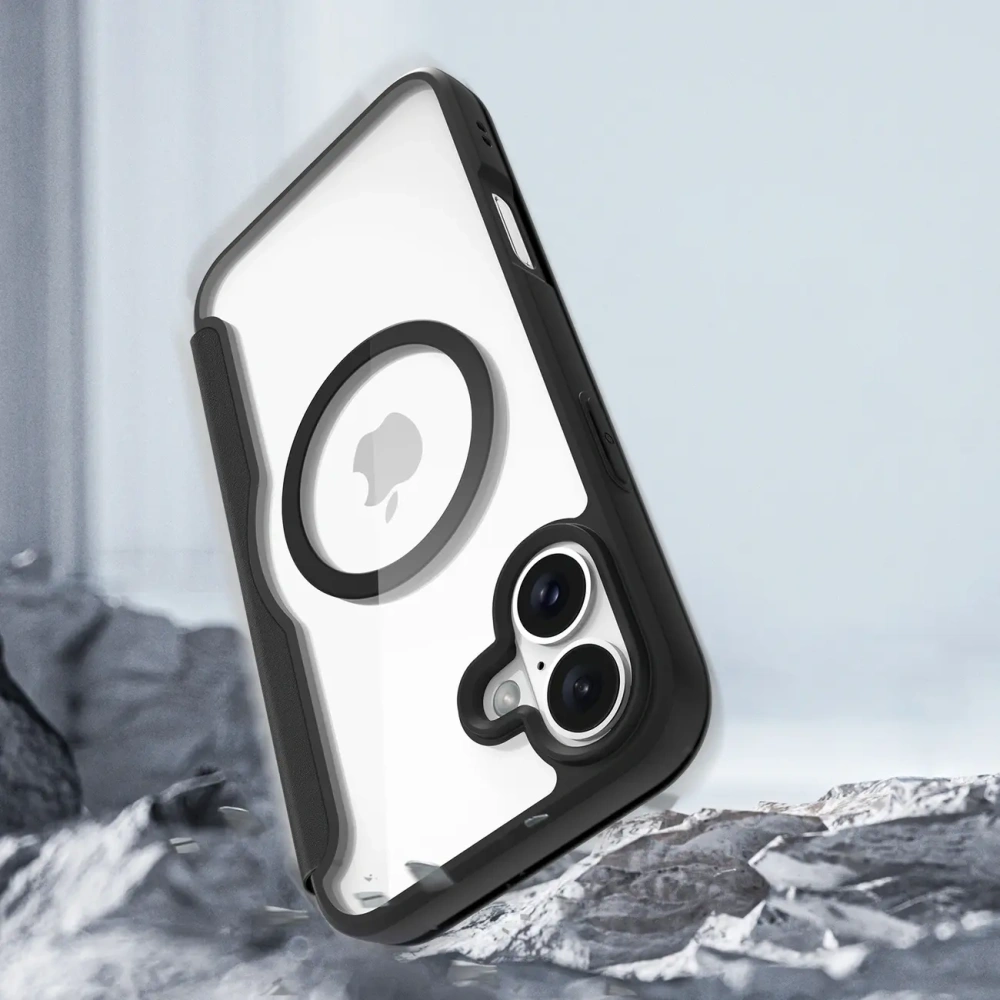 Etui z klapką Dux Ducis Skin X Pro do Apple iPhone 16 MagSafe czarne