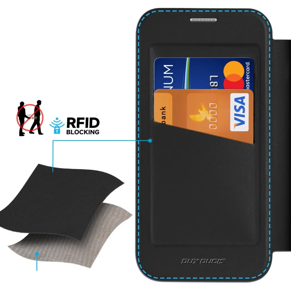 Etui z klapką Dux Ducis Skin X Pro do Apple iPhone 16 MagSafe czarne