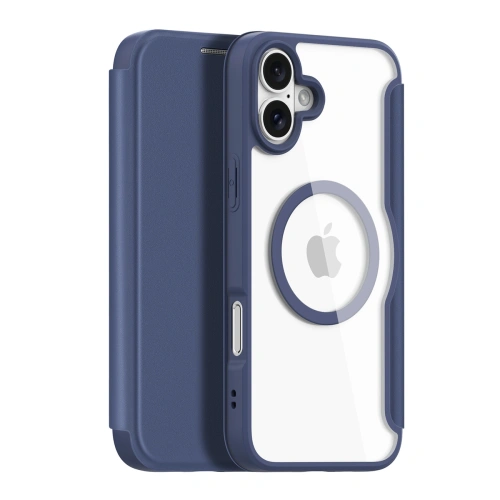 Etui z klapką Dux Ducis Skin X Pro do Apple iPhone 16 MagSafe niebieskie