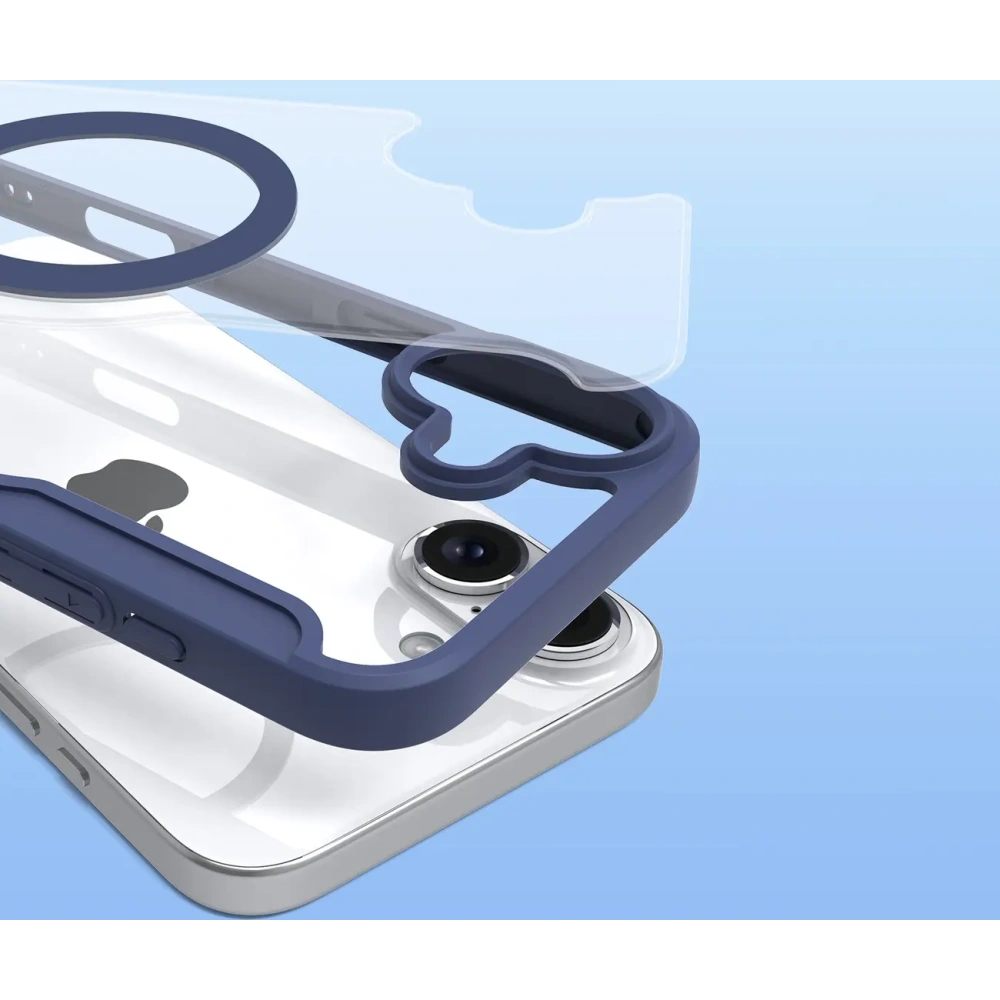 Etui z klapką Dux Ducis Skin X Pro do Apple iPhone 16 MagSafe niebieskie