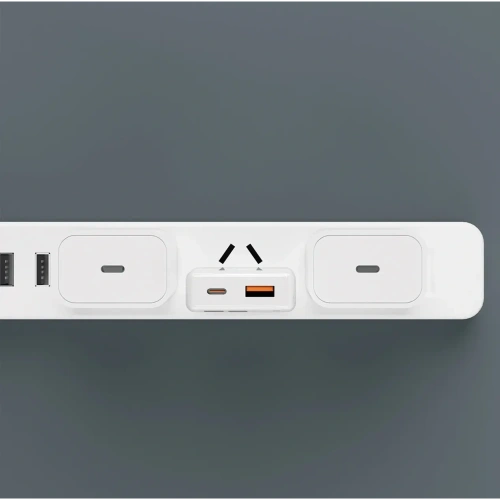 Ładowarka sieciowa GaN Dudao A30EUT 30W USB-A, USB-C + kabel USB-C / USB-C biała