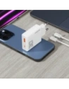 Ładowarka sieciowa GaN Dudao A30EUT 30W USB-A, USB-C + kabel USB-C / USB-C biała