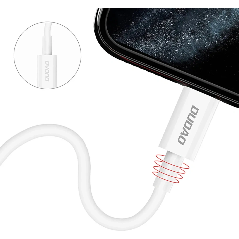 Kabel Dudao L6X USB-C / Lightning PD 20W 1m biały