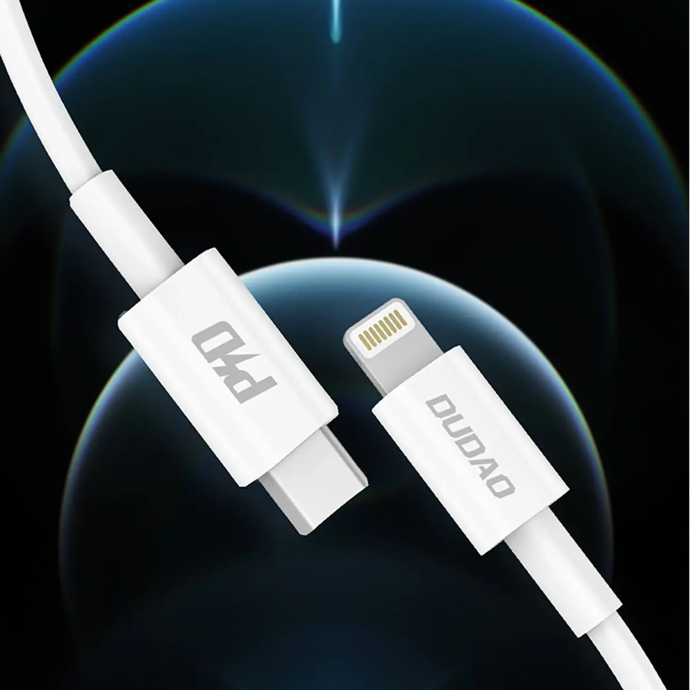 Kabel Dudao L6X USB-C / Lightning PD 20W 1m biały