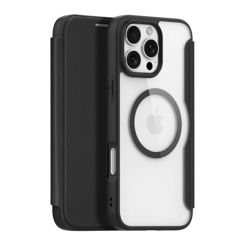 Etui z klapką Dux Ducis Skin X Pro do Apple iPhone 16 Pro MagSafe czarne