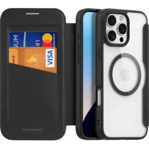 Etui z klapką Dux Ducis Skin X Pro do Apple iPhone 16 Pro MagSafe czarne