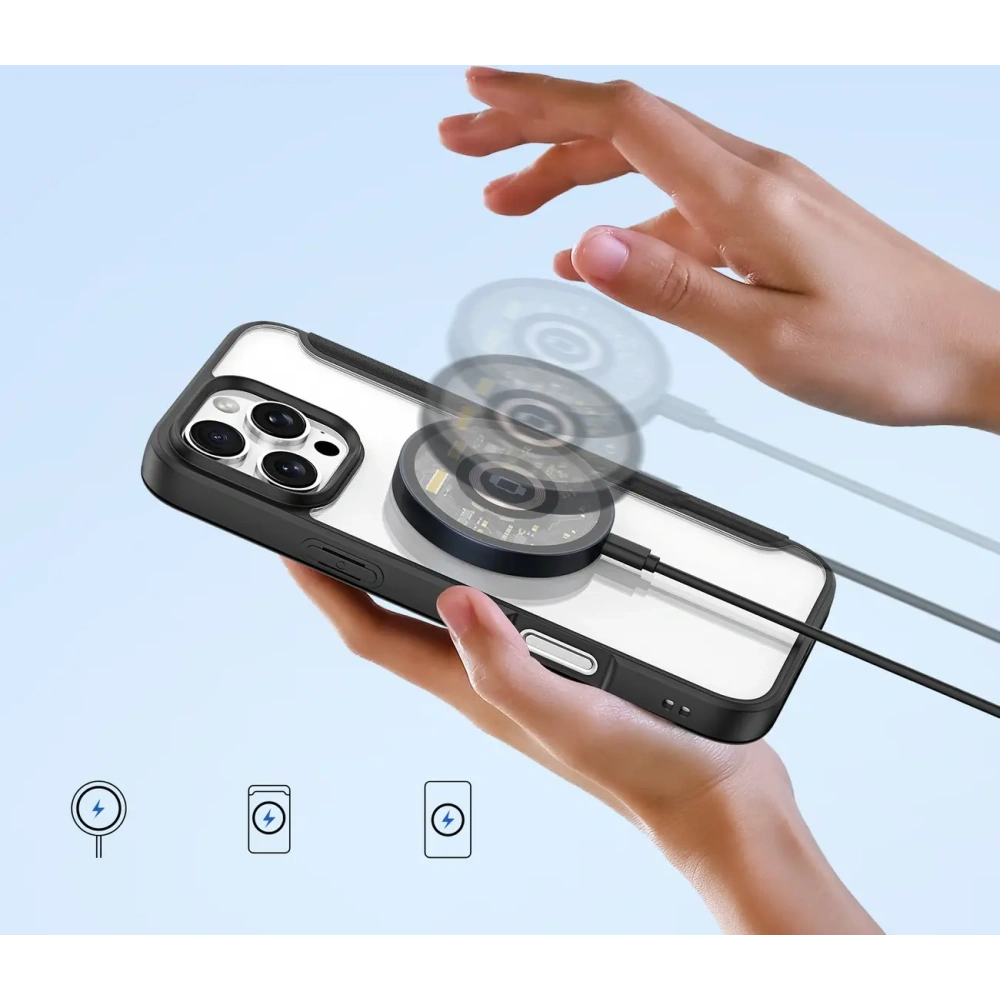 Etui z klapką Dux Ducis Skin X Pro do Apple iPhone 16 Pro MagSafe czarne