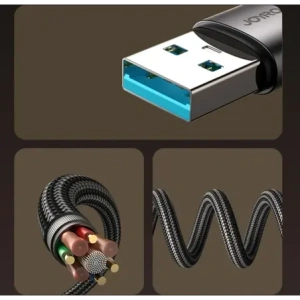 Kabel Joyroom S-A56 EnjoyX Series 90° USB-A / Lightning 3A 1.2m czarny