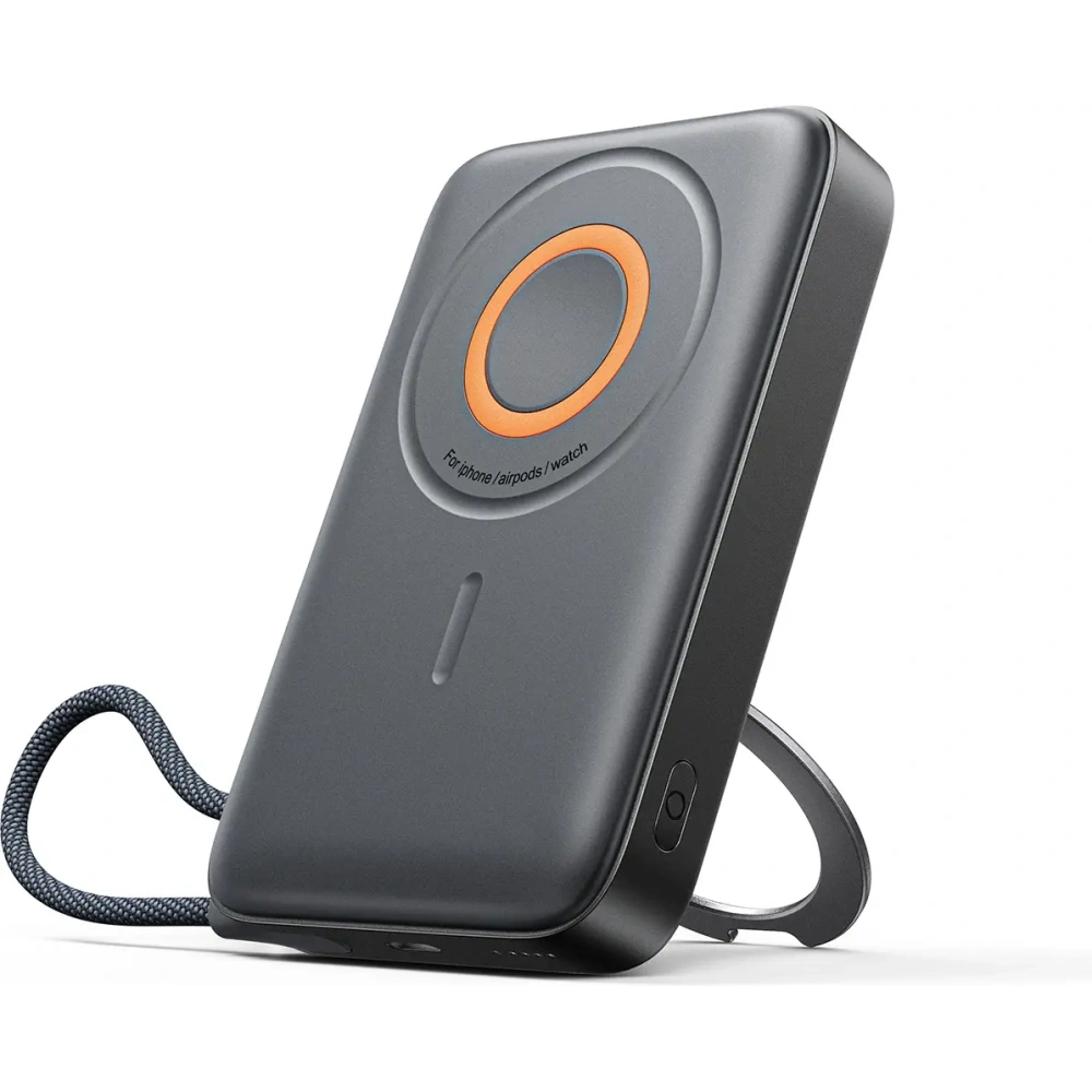 Powerbank bezprzewodowy Joyroom JR-PBM02 22.5W 10000mAh USB-C, MagSafe z wbudowanym kablem USB-C czarny