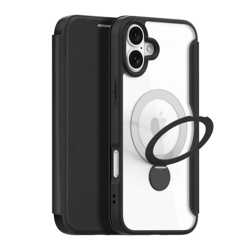 Etui z klapką Dux Ducis Skin X Pro do Apple iPhone 16 MagSafe czarne