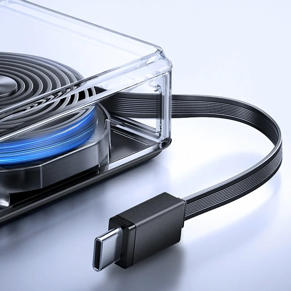 Powerbank Joyroom JR-PR1 10000mAh 22.5W z wbudowanym kablem USB-C czarny