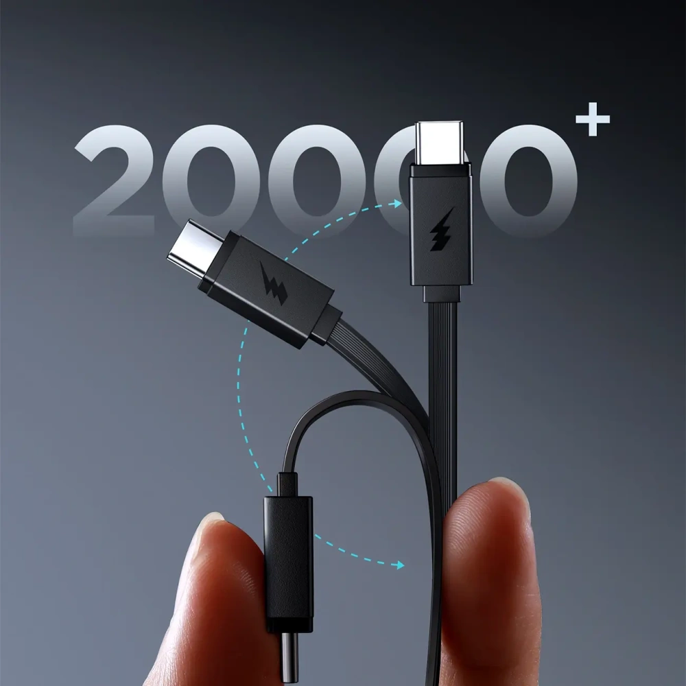 Powerbank Joyroom JR-PR1 10000mAh 22.5W z wbudowanym kablem USB-C czarny