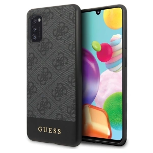 Guess GUHCA41G4GLGR Samsung Galaxy A41 grey hard case 4G Stripe Collection