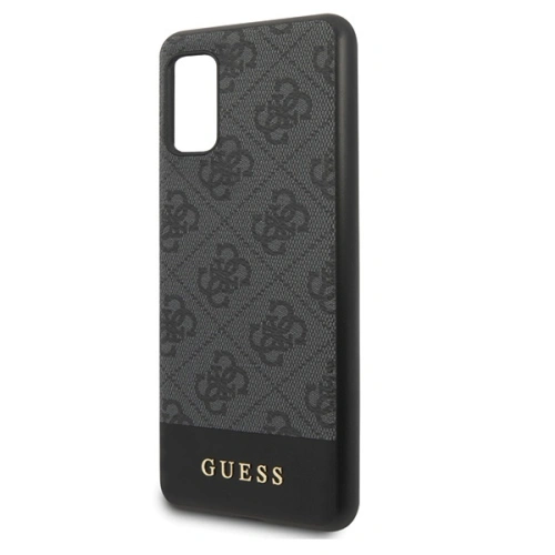 Buy Guess GUHCA41G4GLGR Samsung Galaxy A41 grey hard case 4G Stripe Collection - GUE548GRY - {ean13} - Home Screen Store Europe