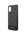Buy Guess GUHCA41G4GLGR Samsung Galaxy A41 grey hard case 4G Stripe Collection - GUE548GRY - {ean13} - Home Screen Store Europe