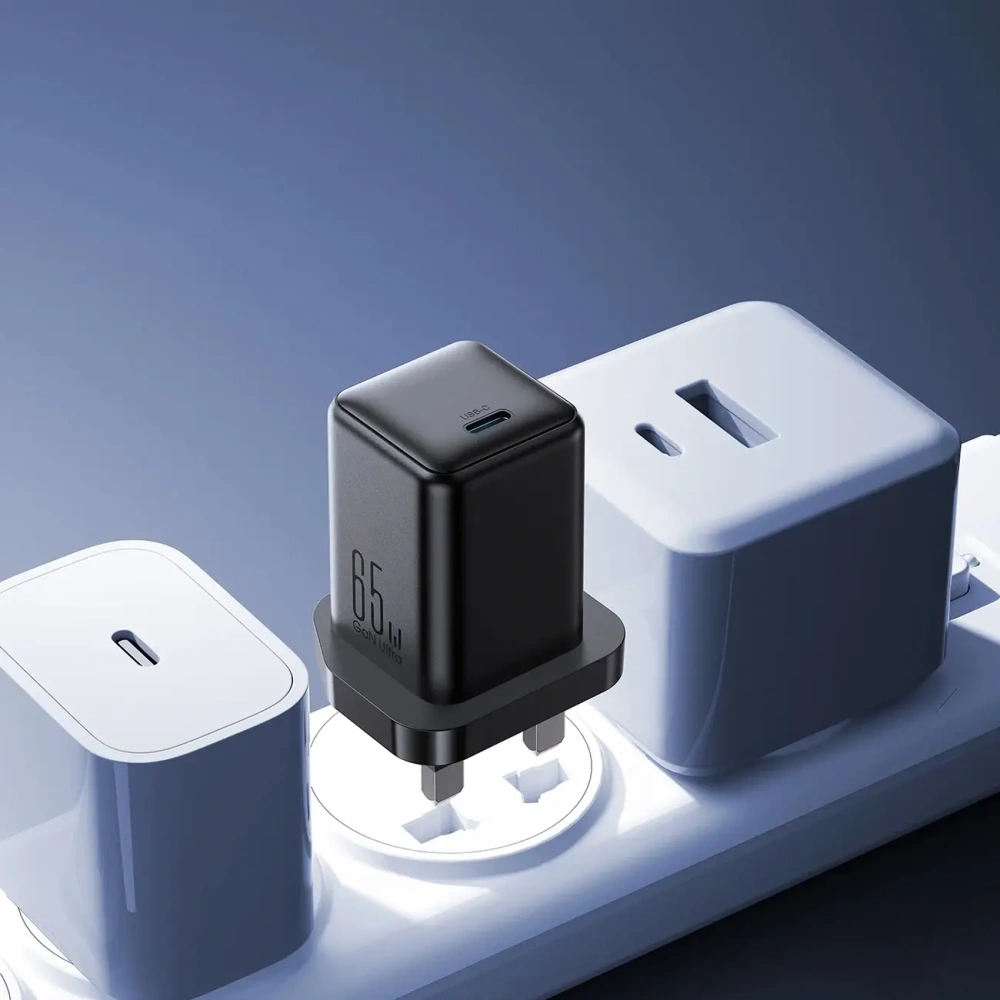 Ładowarka sieciowa Joyroom JR-TCG18 (wtyczka UK) 65W USB-C czarna