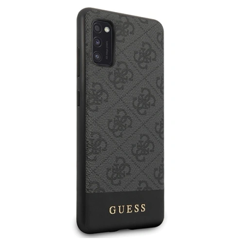 Buy Guess GUHCA41G4GLGR Samsung Galaxy A41 grey hard case 4G Stripe Collection - GUE548GRY - {ean13} - Home Screen Store Europe