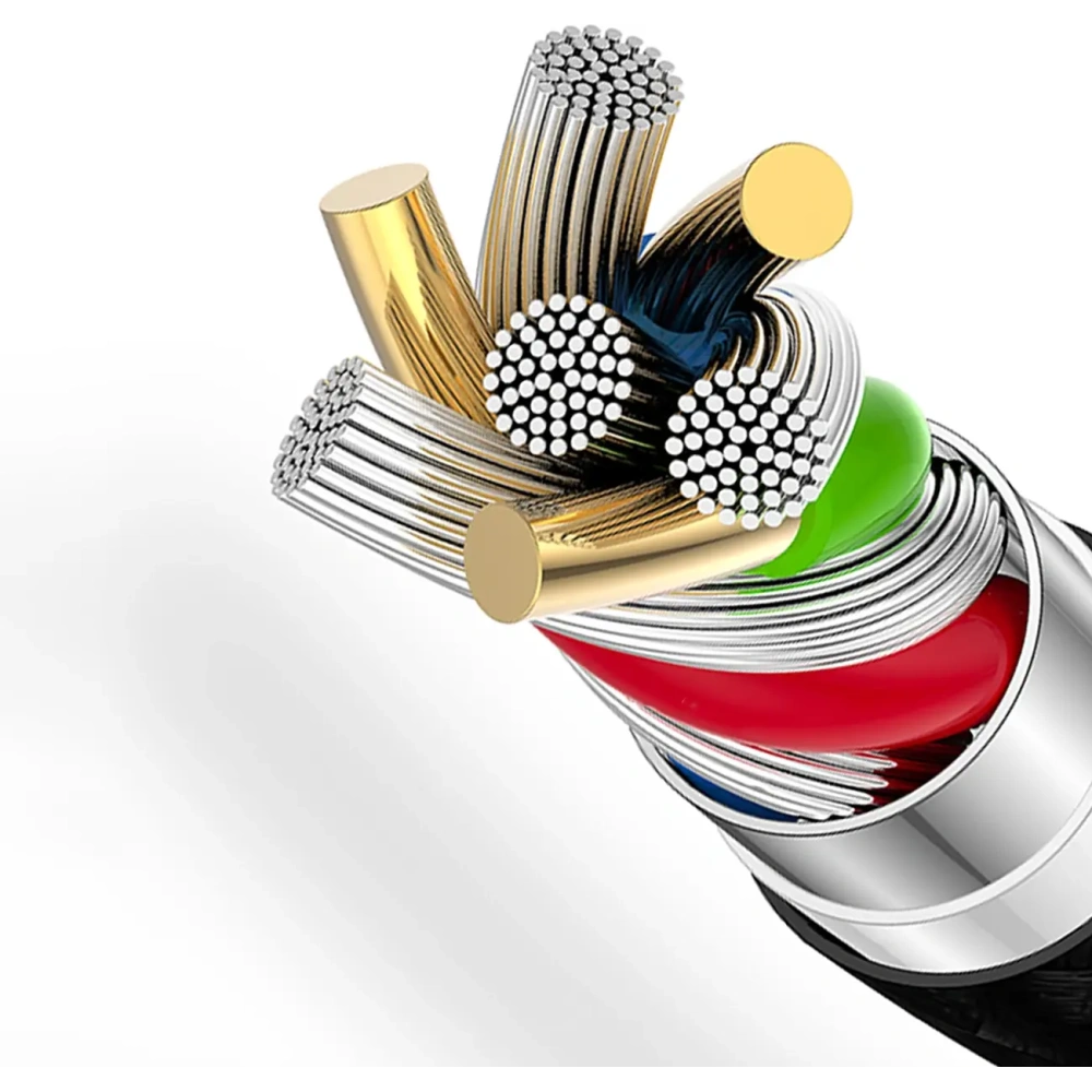 Kabel w oplocie Dudao L3CL USB-C / Lightning 30W 2m czarny