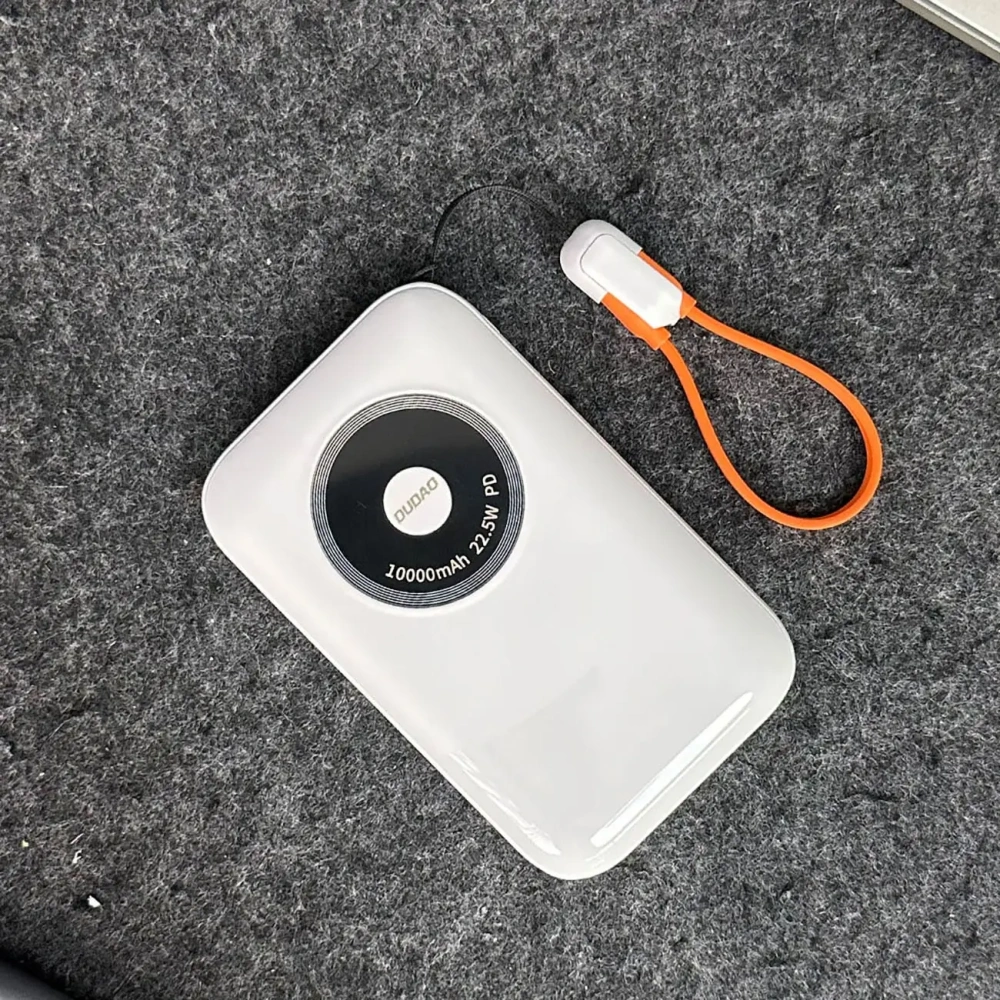 Powerbank Dudao K21 Mini 10000mAh 22.5W USB-A, USB-C beżowy