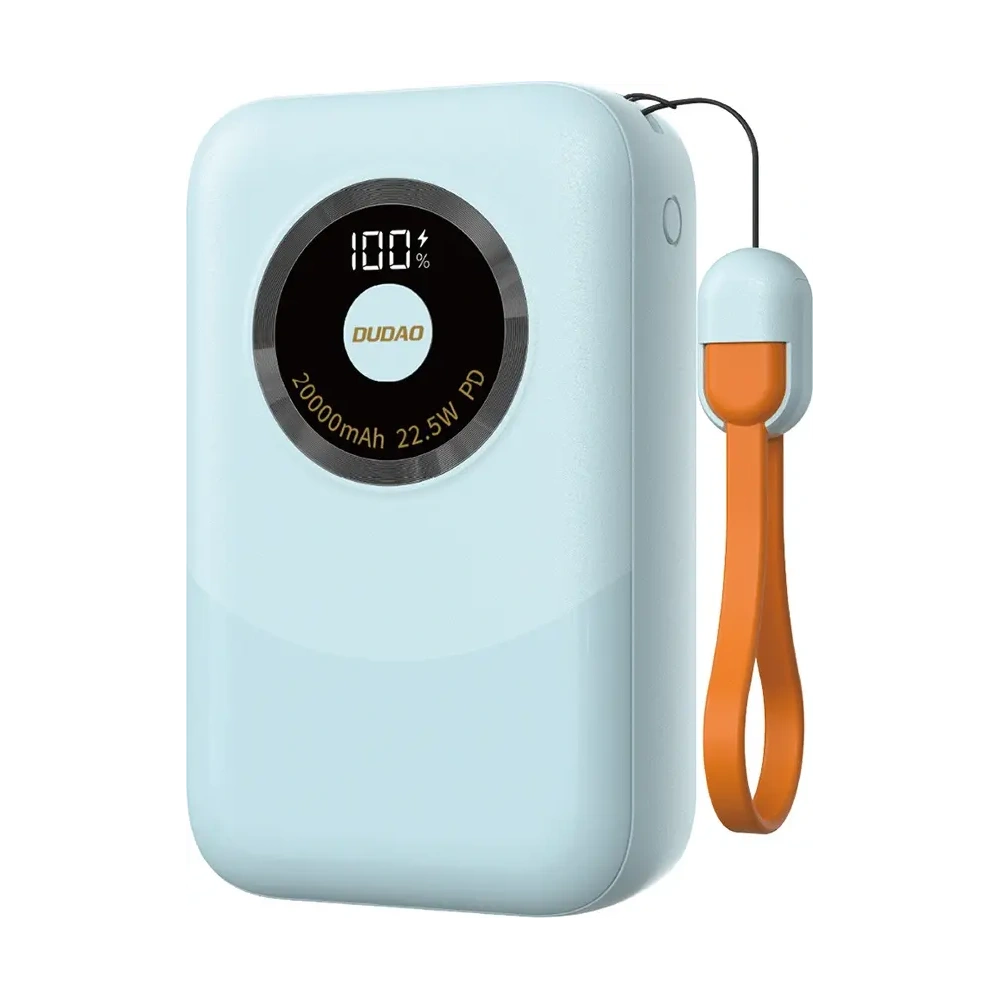 Powerbank Dudao K21Pro Mini 20000mAh 22.5W USB-A, USB-C niebieski