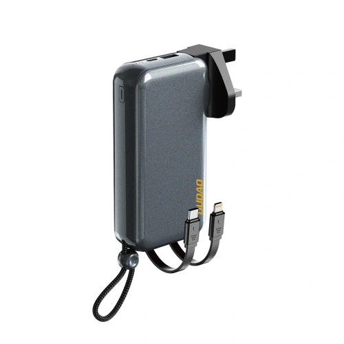 Ładowarka z powerbankiem Dudao K25 2in1 10000mAh z 3 wtyczkami szara
