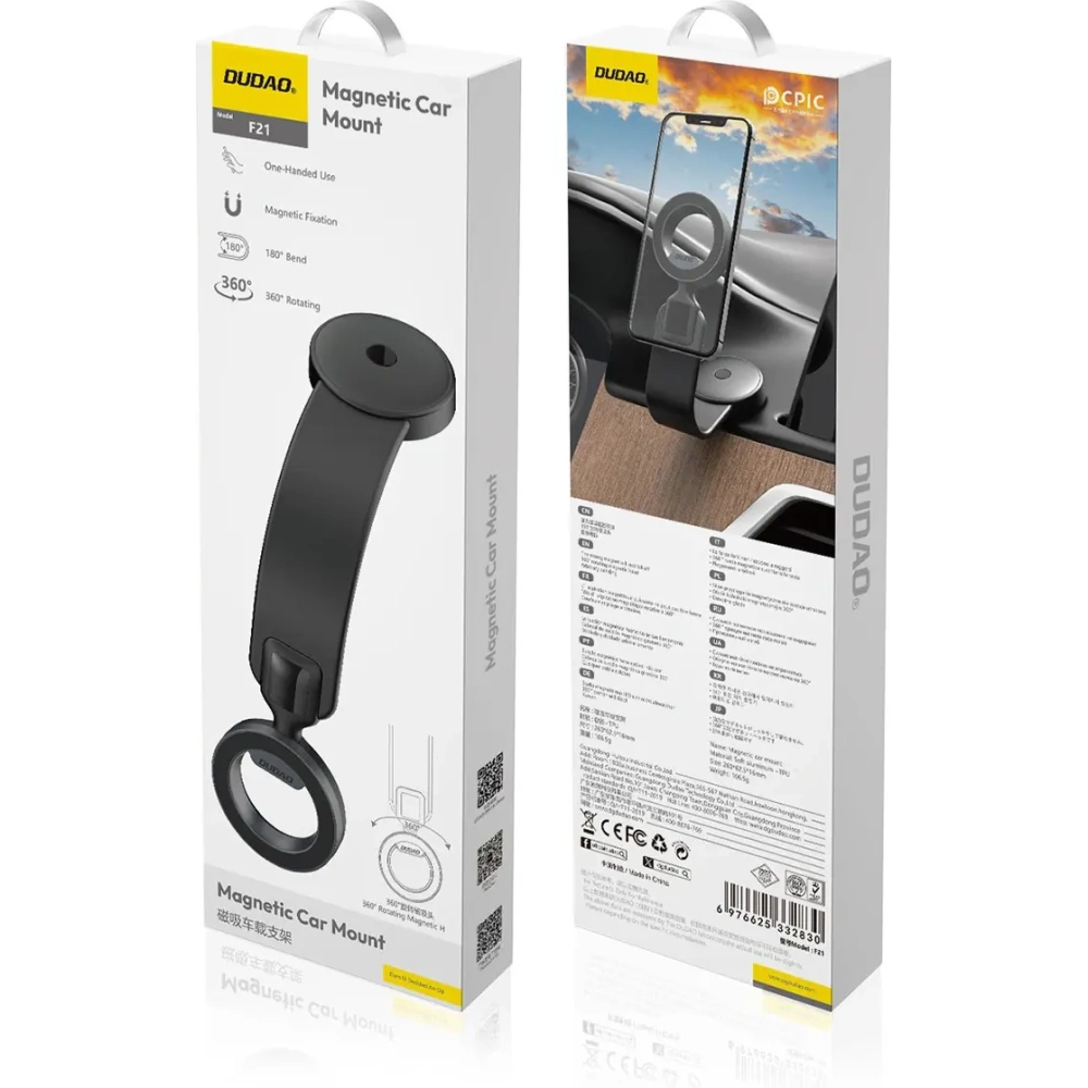 Uchwyt samochodowy na kokpit Dudao F21 MagSafe czarny