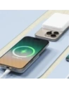 Powerbank bezprzewodowy Dudao K26S 5000mAh 20W USB-A, USB-C, MagSafe biały