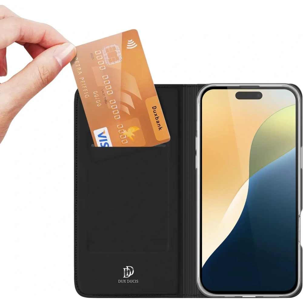 Etui z klapką Dux Ducis Skin Pro do Apple iPhone 16 Plus czarne