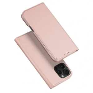 Etui z klapką Dux Ducis Skin Pro do Apple iPhone 16 Pro różowe