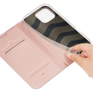Etui z klapką Dux Ducis Skin Pro do Apple iPhone 16 Pro różowe