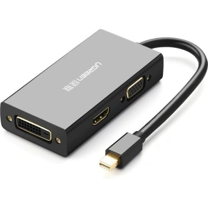 Adapter Mini DisplayPort do HDMI/VGA/DVI UGREEN MD114 (czarny)